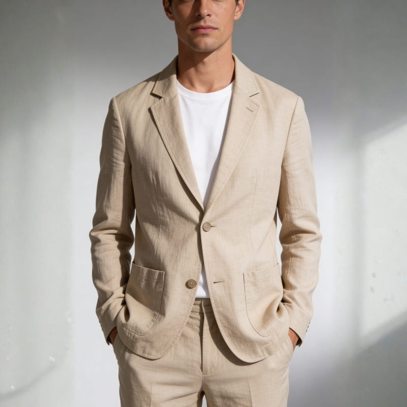 Lorenzo Amalfi Linen Blazer – Lightweight Breathable Summer Blazer