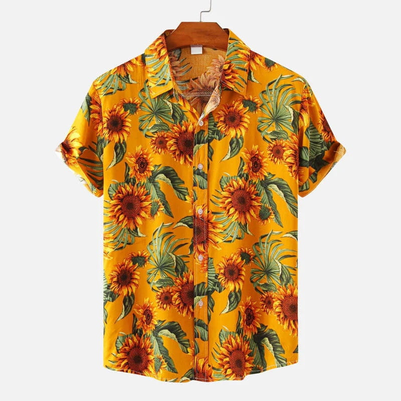 Sorrento Bloom Summer Shirt – Vibrant Floral Lightweight Casual Shirt