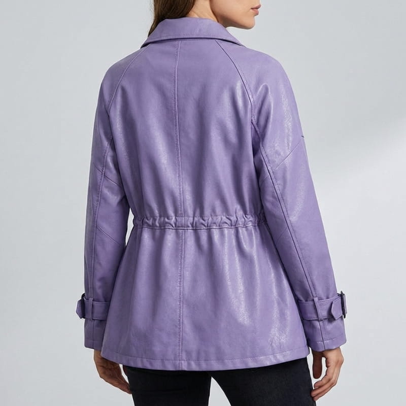 Elara Women’s Sheepskin Leather Jacket