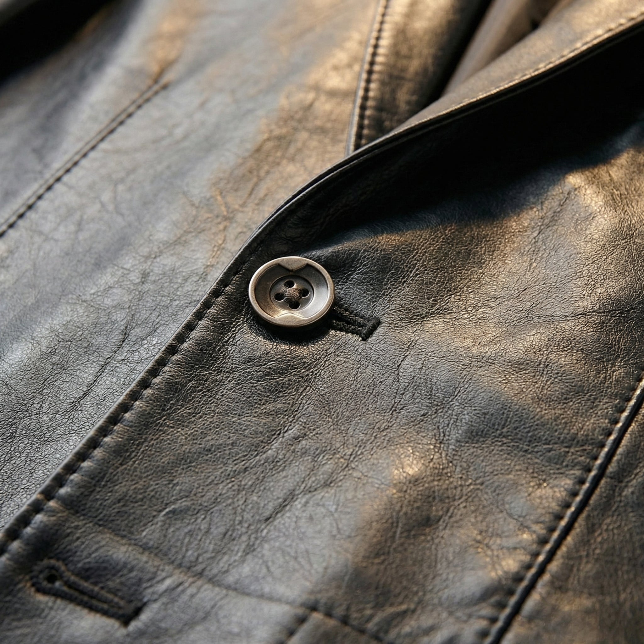 Alessio Genuine Leather Blazer – Premium Soft Structured Casual Jacket