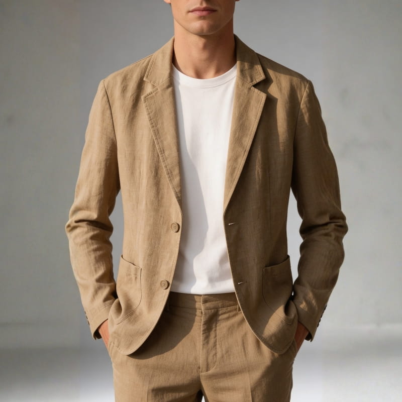 Lorenzo Amalfi Linen Blazer – Lightweight Breathable Summer Blazer