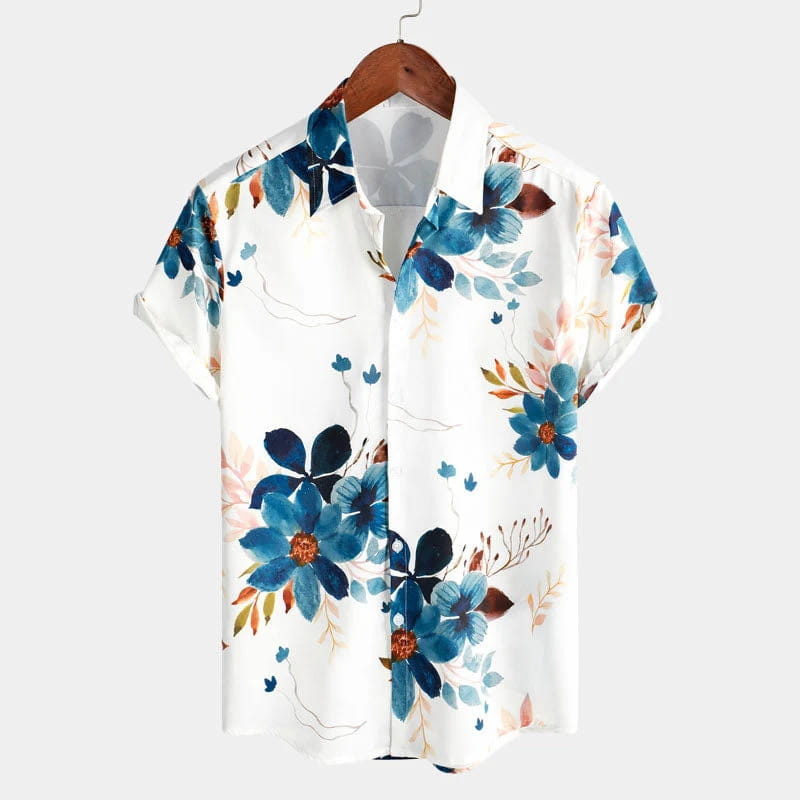 Sorrento Bloom Summer Shirt – Vibrant Floral Lightweight Casual Shirt