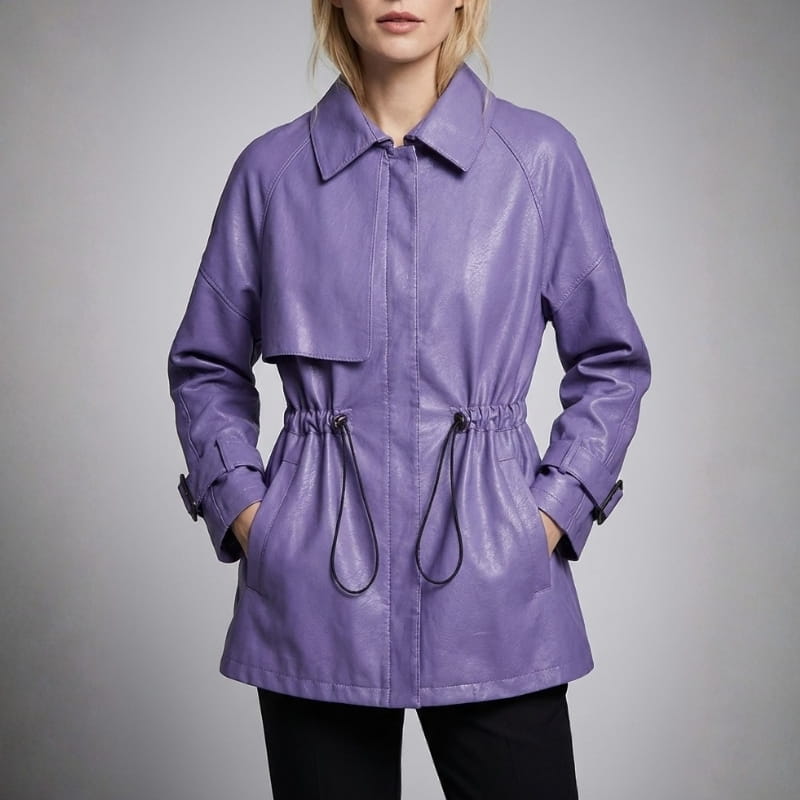 Elara Women’s Sheepskin Leather Jacket