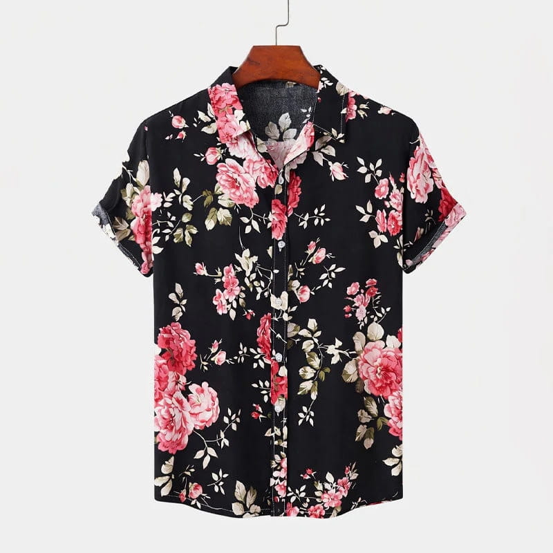 Sorrento Bloom Summer Shirt – Vibrant Floral Lightweight Casual Shirt