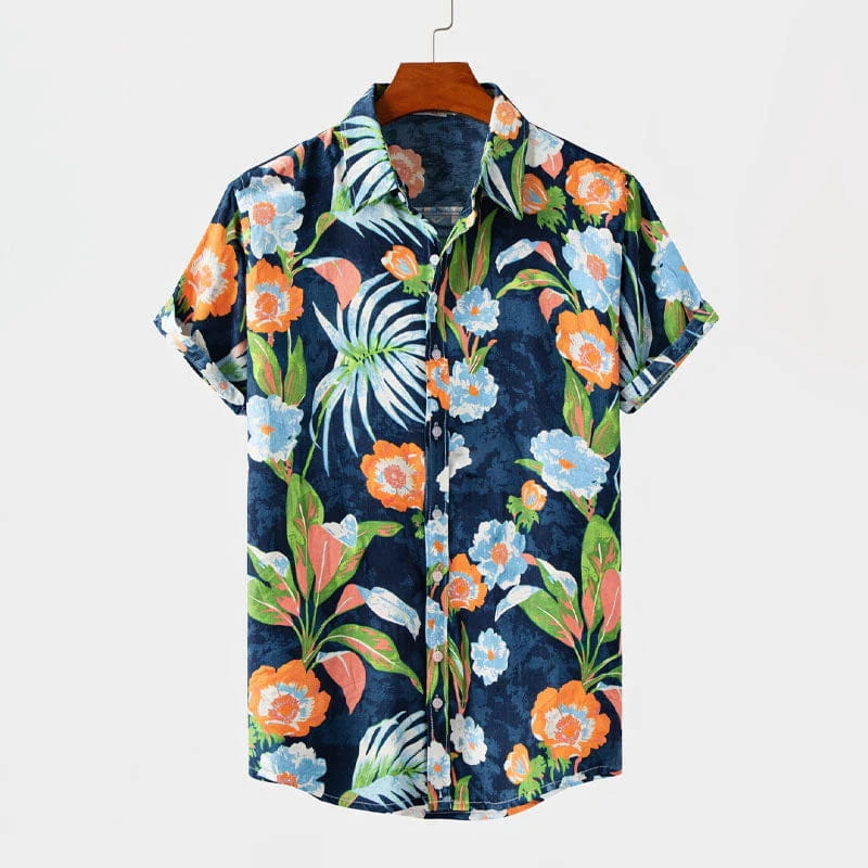 Sorrento Bloom Summer Shirt – Vibrant Floral Lightweight Casual Shirt