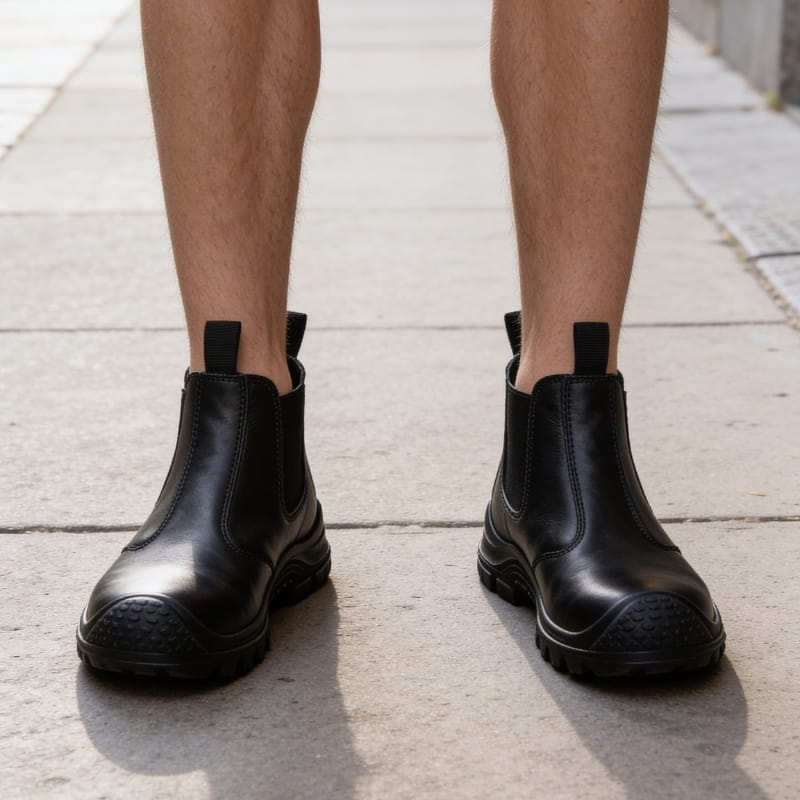 Cyrus Genuine Leather Slip-On Boots – Durable Rugged Ankle Boots