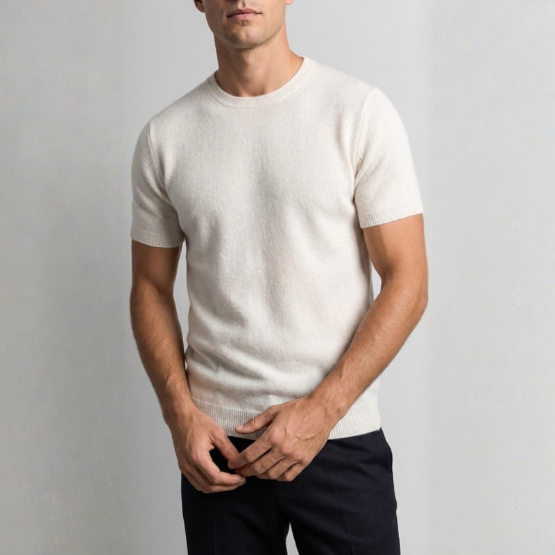 Carson Cashmere Luxe Tee – Lightweight Everyday Knitwear