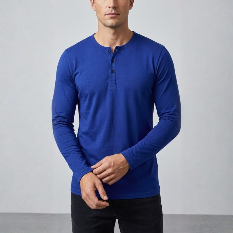 Calloway Long Sleeve Henley – Versatile Casual Top