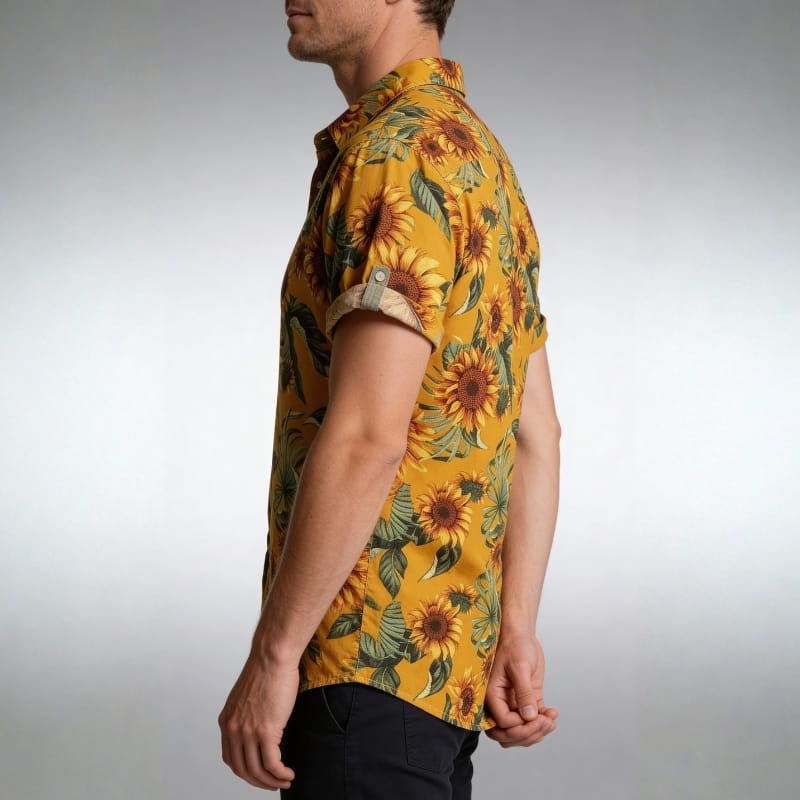 Sorrento Bloom Summer Shirt – Vibrant Floral Lightweight Casual Shirt