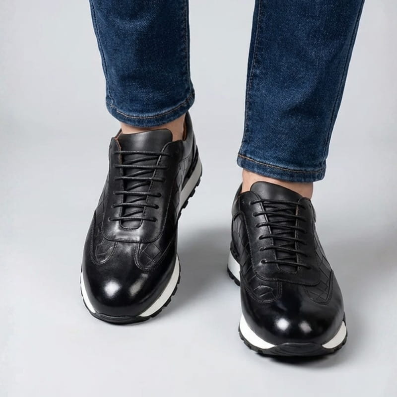 Marcello Genuine Leather Sneakers – Premium Casual Dress Footwear