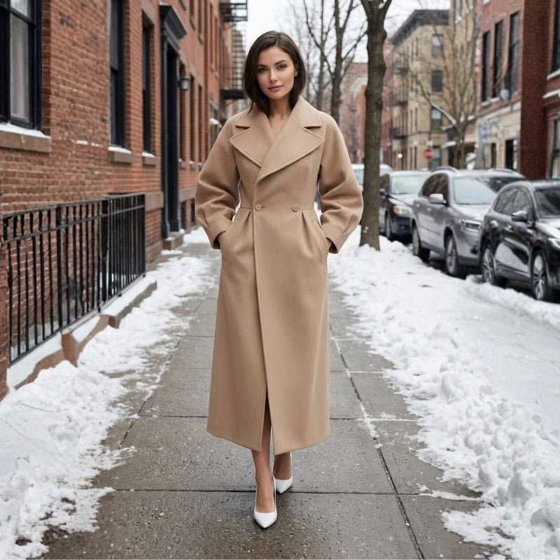 Victoria Wool Wrap Coat