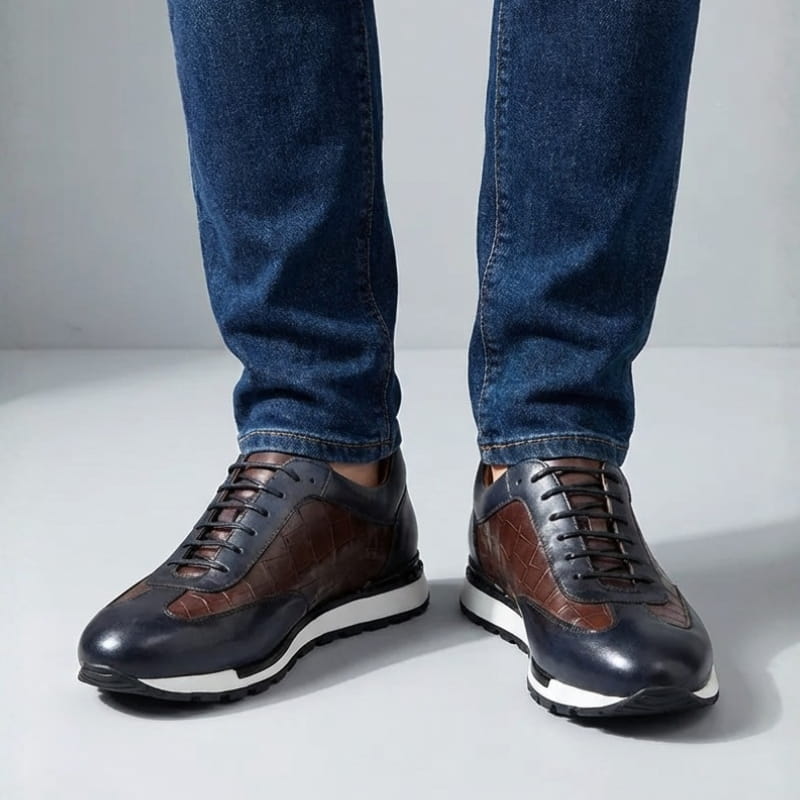 Marcello Genuine Leather Sneakers – Premium Casual Dress Footwear