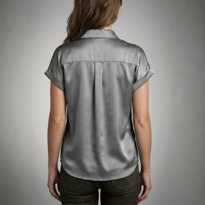 Seraphina Luxe: Premium Silk-Finish Satin Blouse