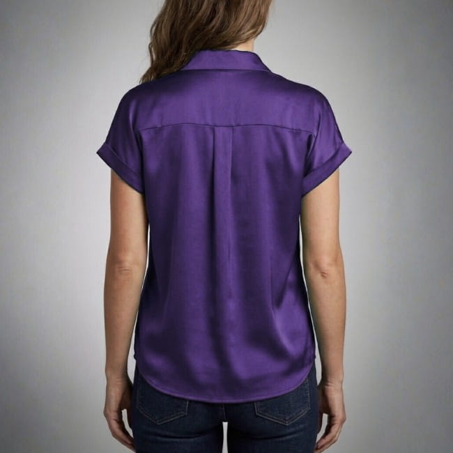 Seraphina Luxe: Premium Silk-Finish Satin Blouse