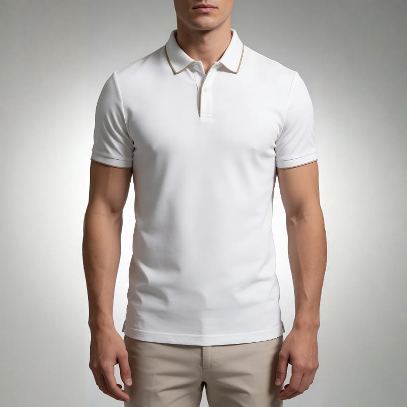 Valente Performance Knit Polo – Breathable Stretch Smart-Casual Shirt