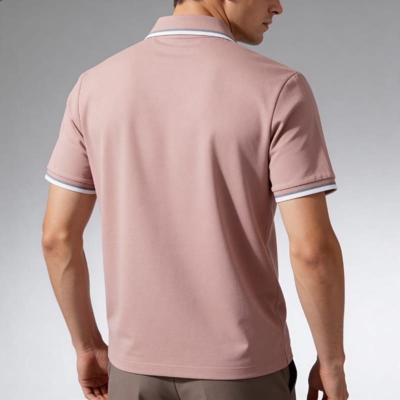 Edward Cotton Tailored Polo Shirt – Sleek Short Sleeve Top