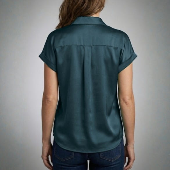 Seraphina Luxe: Premium Silk-Finish Satin Blouse