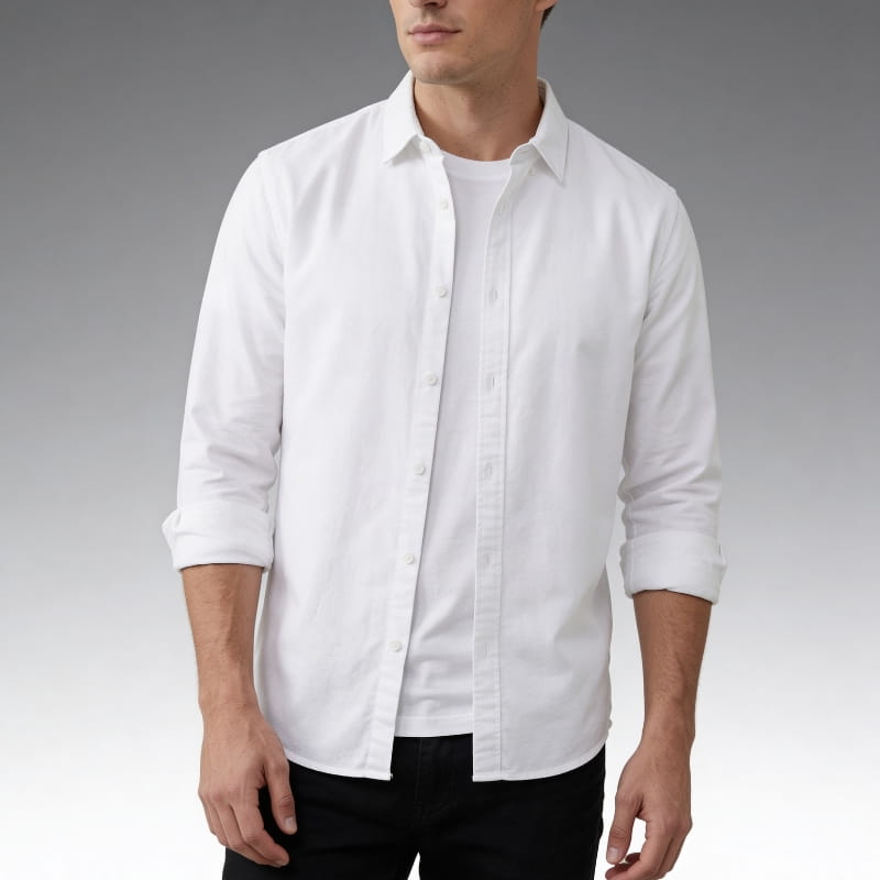 Landon Cotton Relaxed Button-Down Shirt – Lightweight Casual Essential