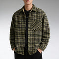 Kendrick Plaid Shirt Jacket – Textured Cotton Lightweight Layer