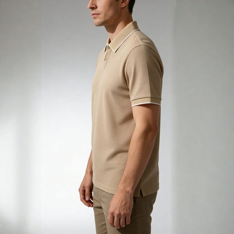 Valente Performance Knit Polo – Breathable Stretch Smart-Casual Shirt