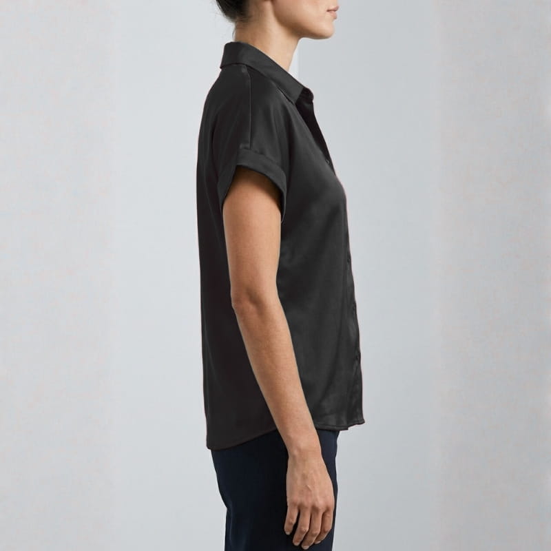 Seraphina Luxe: Premium Silk-Finish Satin Blouse