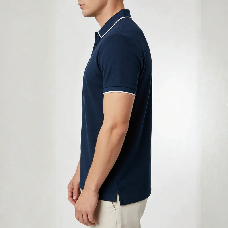 Valente Performance Knit Polo – Breathable Stretch Smart-Casual Shirt