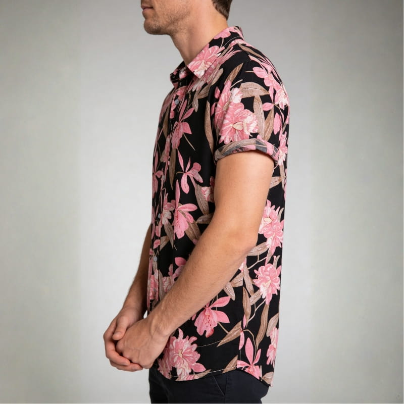 Sorrento Bloom Summer Shirt – Vibrant Floral Lightweight Casual Shirt