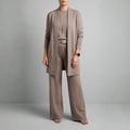 Myrna Soft Knit Three-Piece Set – Cozy Stretch Lounge Ensemble