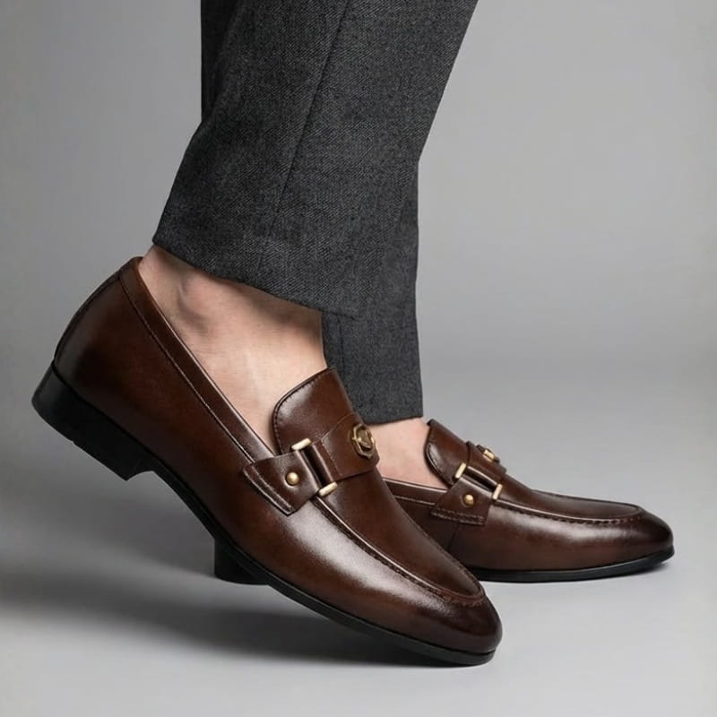 Gabriel Men’s Leather Loafers – Polished Italian Craft Shoes