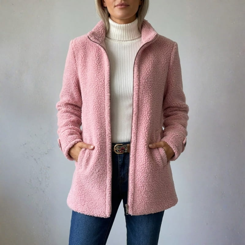 Elara Soft Fleece Jacket – Everyday Warm Layer