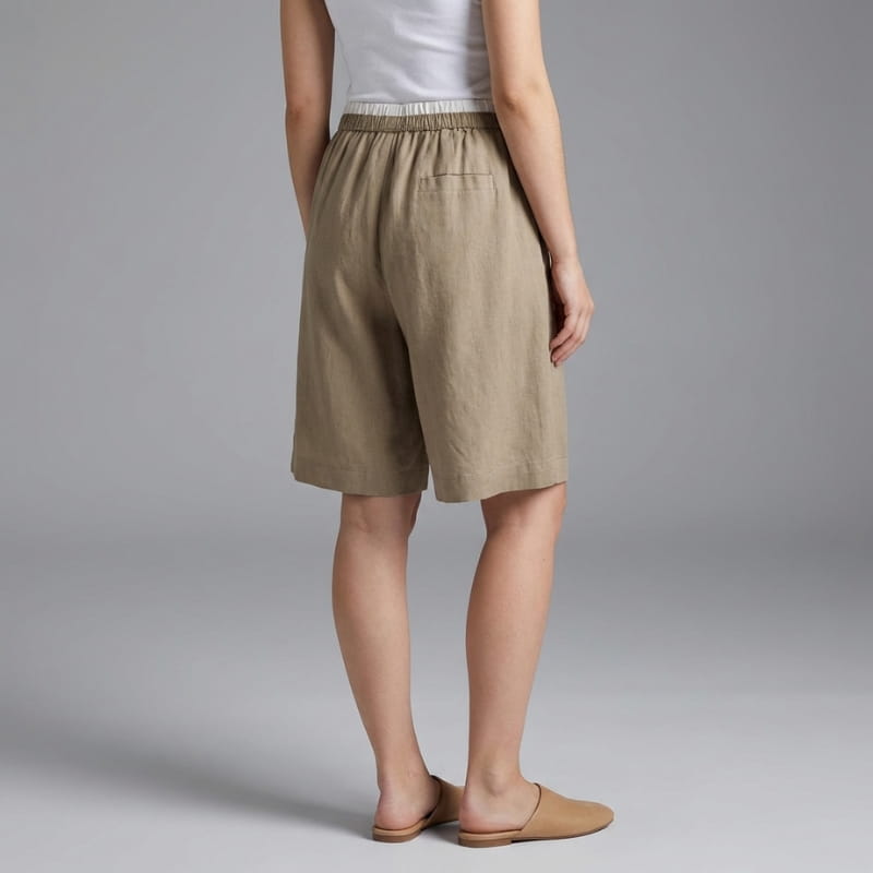Jasmin Linen Drawstring Shorts – Lightweight Casual Summer Shorts
