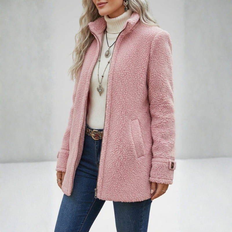 Elara Soft Fleece Jacket – Everyday Warm Layer
