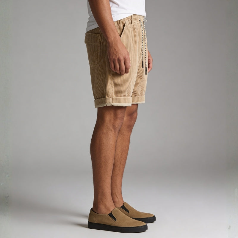 Arnel Soft Corduroy Elasticated Shorts – Relaxed Fit Summer Shorts