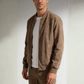 Matteo Woven Cotton Bomber Jacket – Lightweight Casual Jacket