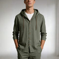 Mariano Cotton-Linen Hooded Shirt – Lightweight Breathable Casual Top