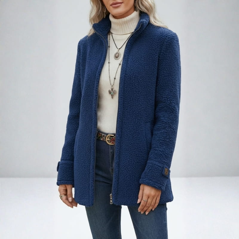 Elara Soft Fleece Jacket – Everyday Warm Layer