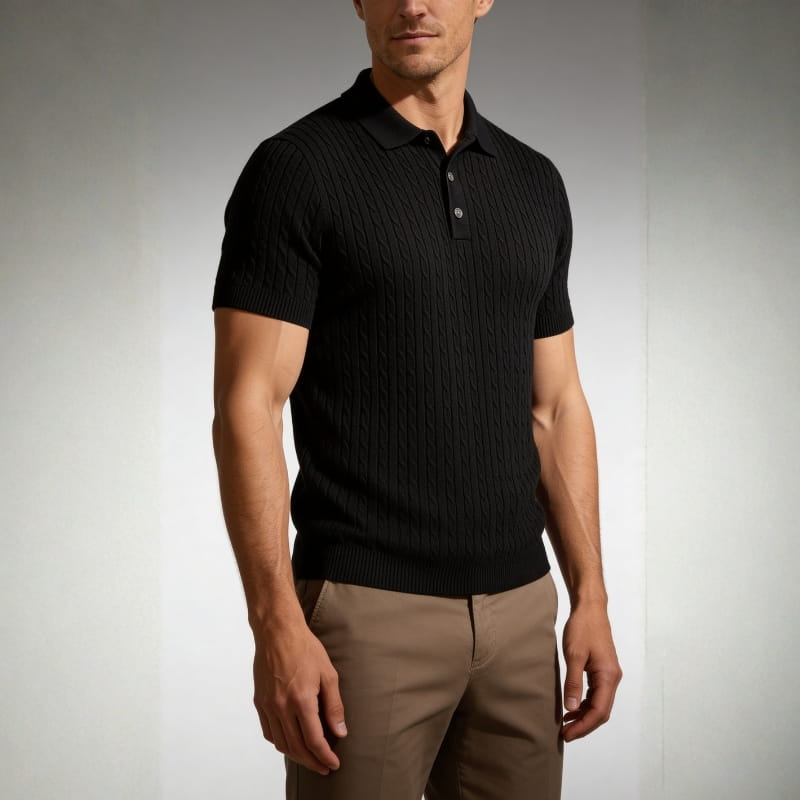 Reymond Soft-Knit Tailored Polo – Breathable Structured Everyday Shirt