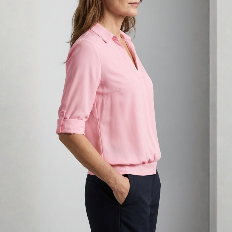 Francesca Silk-Look Relaxed Blouse – Lightweight Luxe Everyday Top