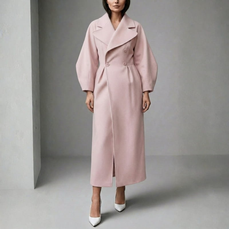 Victoria Wool Wrap Coat