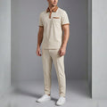 Matteo Men's Cotton Lounge Set – Polo Shirt and Trousers Two Piece Set