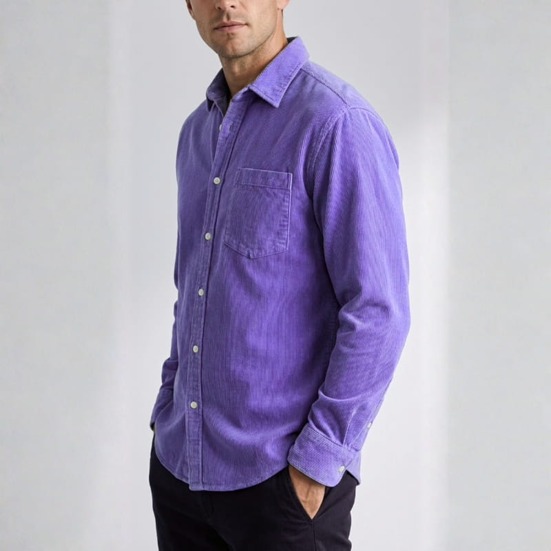 Briar Men's Corduroy Overshirt – Soft Cotton Shirt Jacket