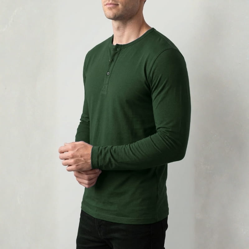 Calloway Long Sleeve Henley – Versatile Casual Top