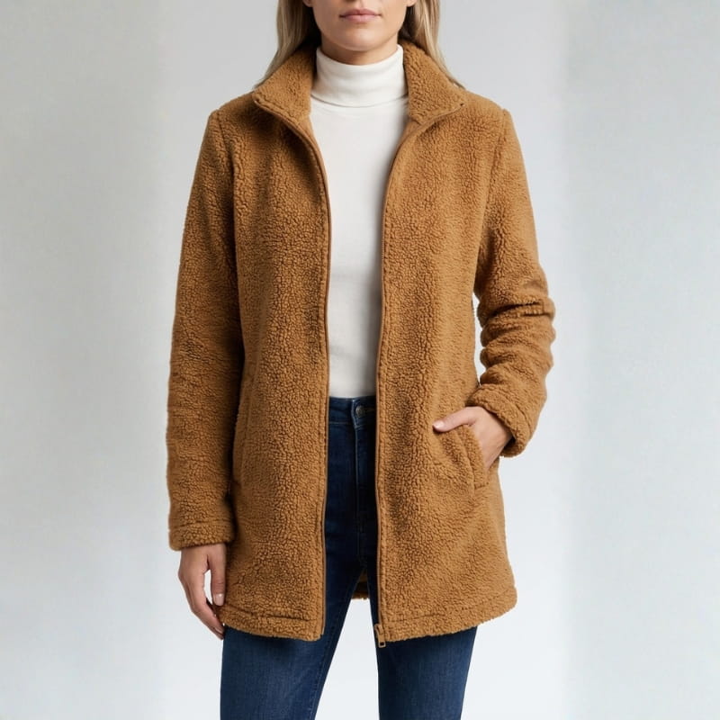 Elara Soft Fleece Jacket – Everyday Warm Layer