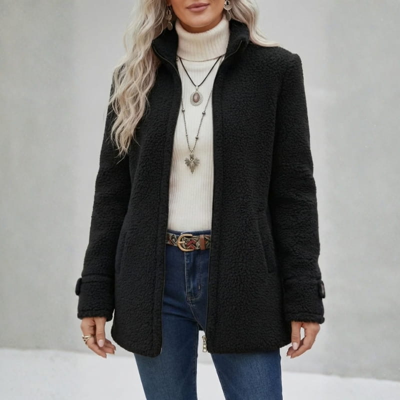 Elara Soft Fleece Jacket – Everyday Warm Layer