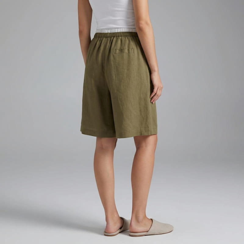 Jasmin Linen Drawstring Shorts – Lightweight Casual Summer Shorts