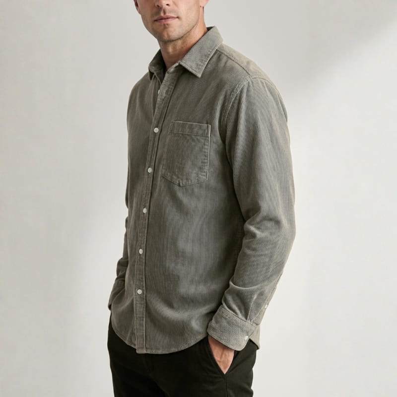 Briar Men's Corduroy Overshirt – Soft Cotton Shirt Jacket
