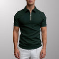 Brion Cotton Blend Half-Zip Polo Shirt – Lightweight Versatile Performance Top