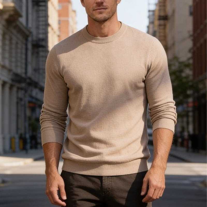 Montero Luxe Crew Neck Sweater – Premium Soft Knit Comfort Pullover