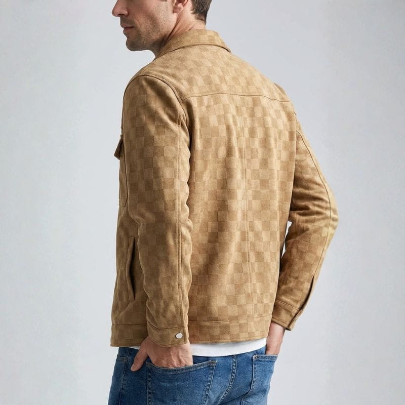 Bellano Check Suede Jacket