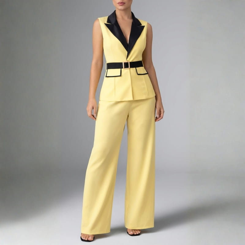 Valencia Women's Tailored Blazer and Trouser Set – Two Piece Power Suit